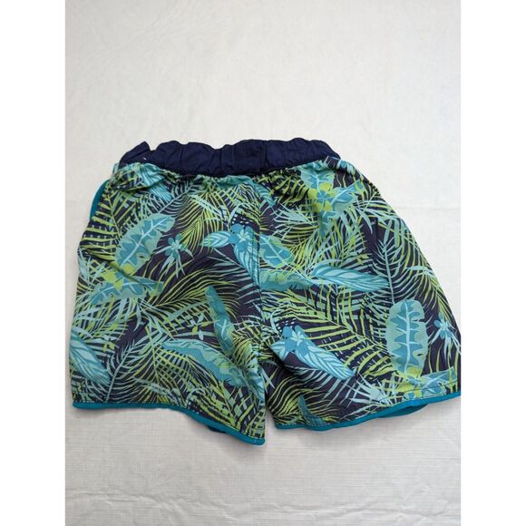 Nabaiji Decathalon Little Boys 3-4 4T Swim Trunks Lined Tropical Green Blue - Picture 5 of 5